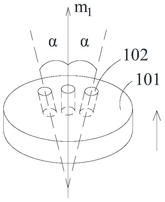 Flow dividing element and fluid distributor