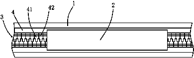 Window frame to prevent dust from entering the chute