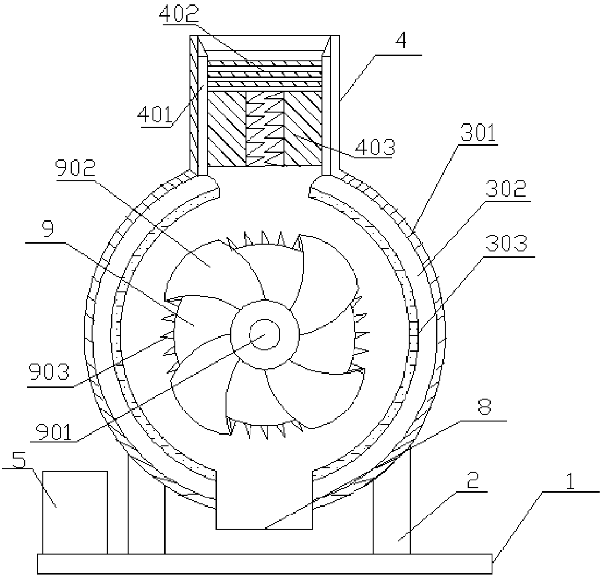 Novel plastic processing crusher