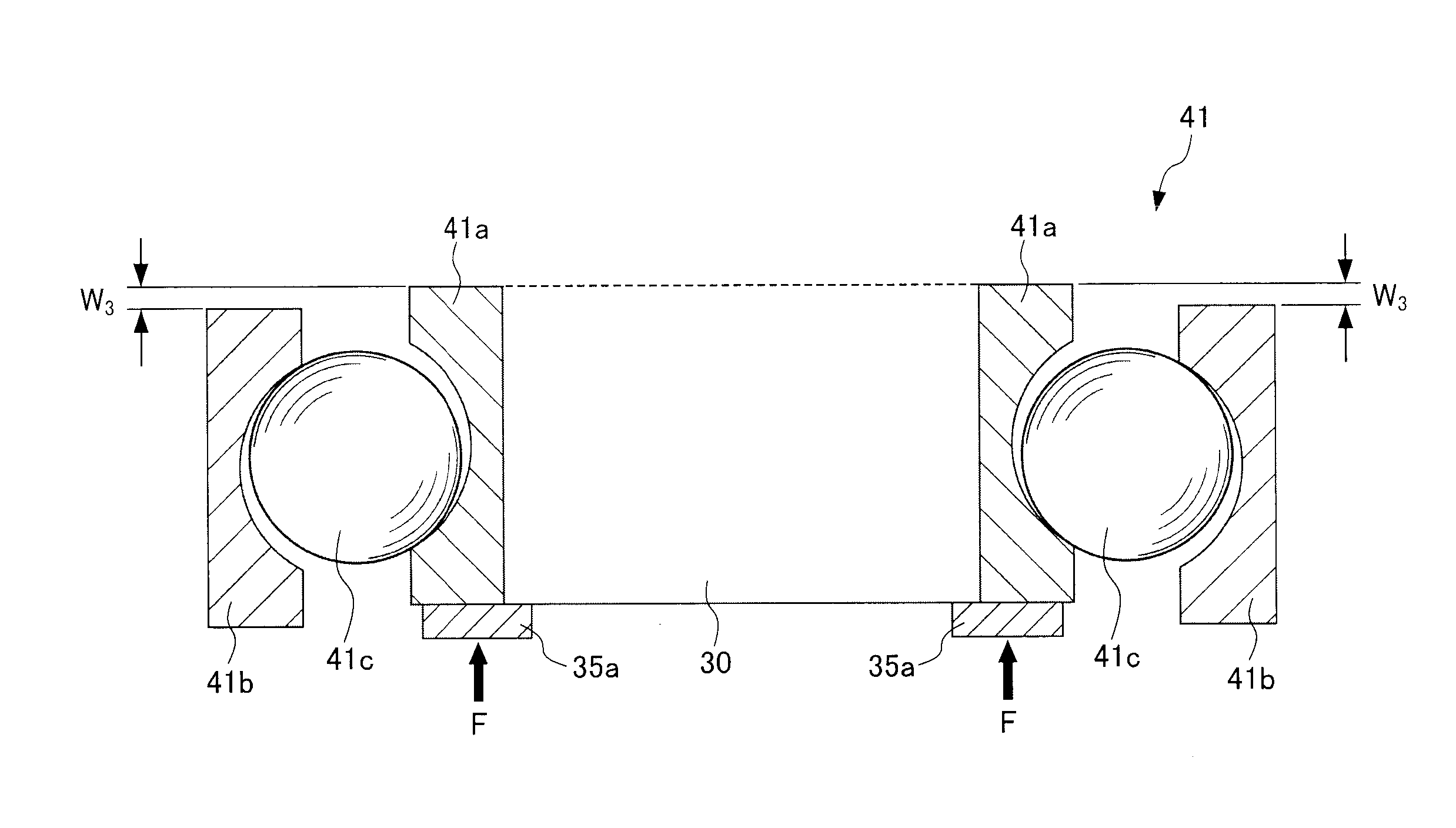 Bearing installation structure and installation method