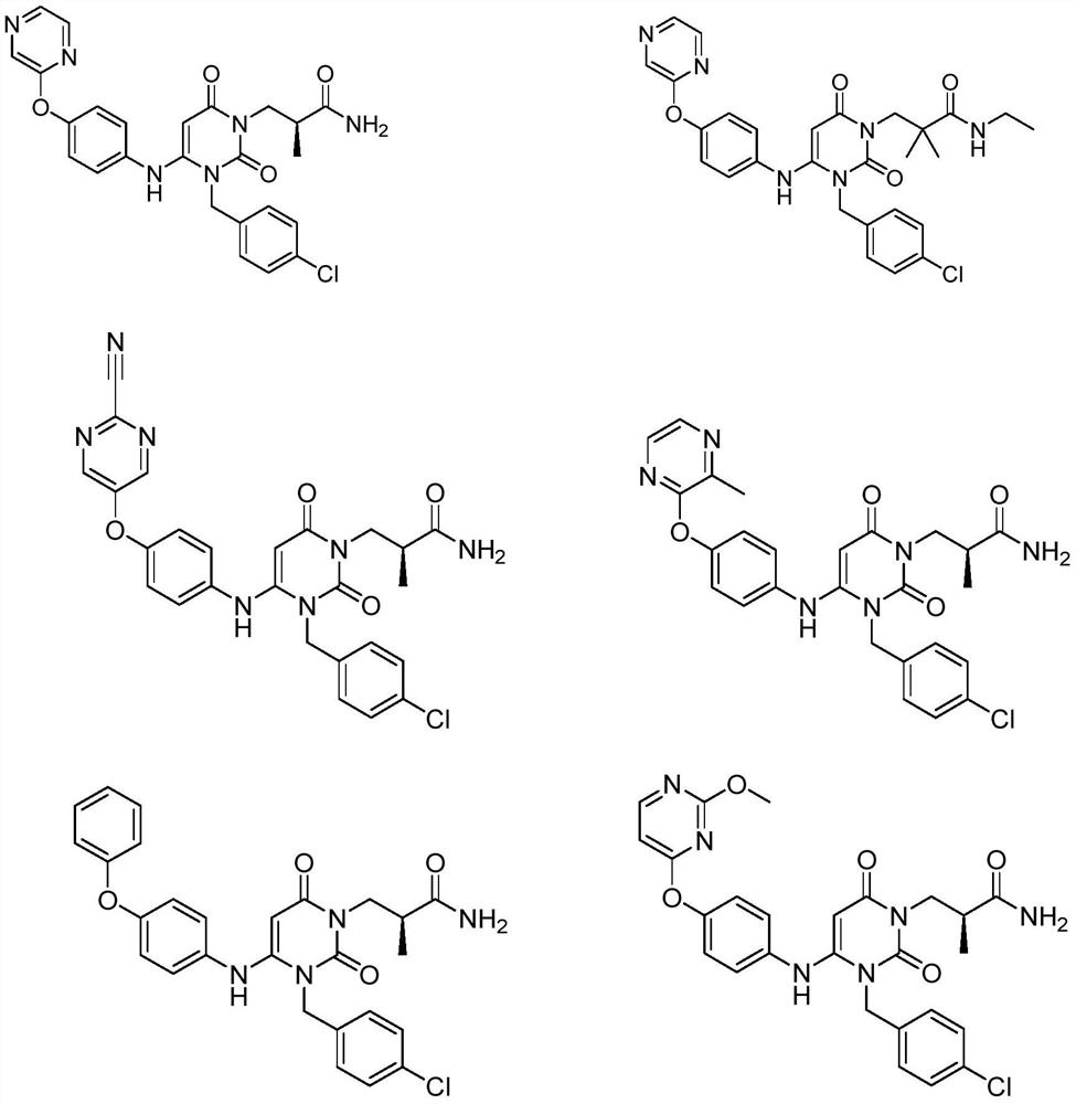 Dihydropyrimidine compound as well as preparation method and application thereof