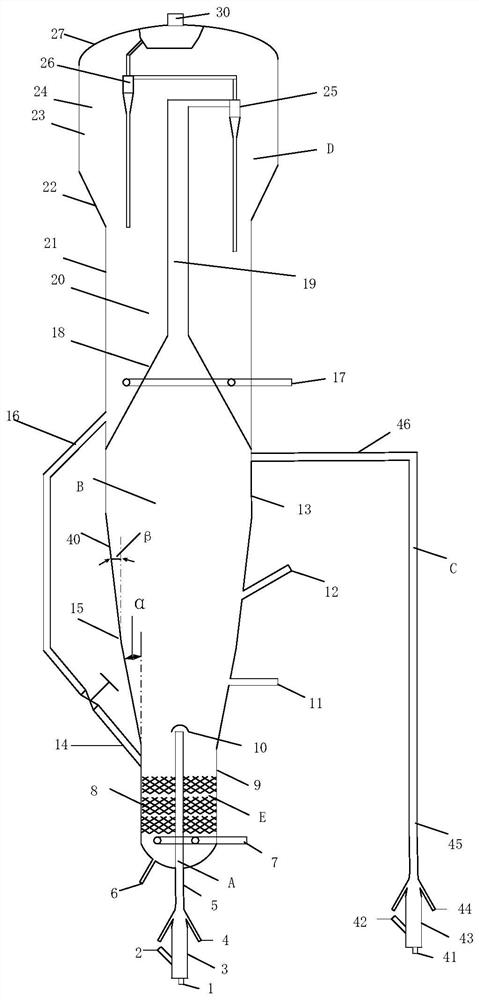 Catalytic conversion reactor for heavy oil and method for preparing propylene through catalytic cracking of heavy oil