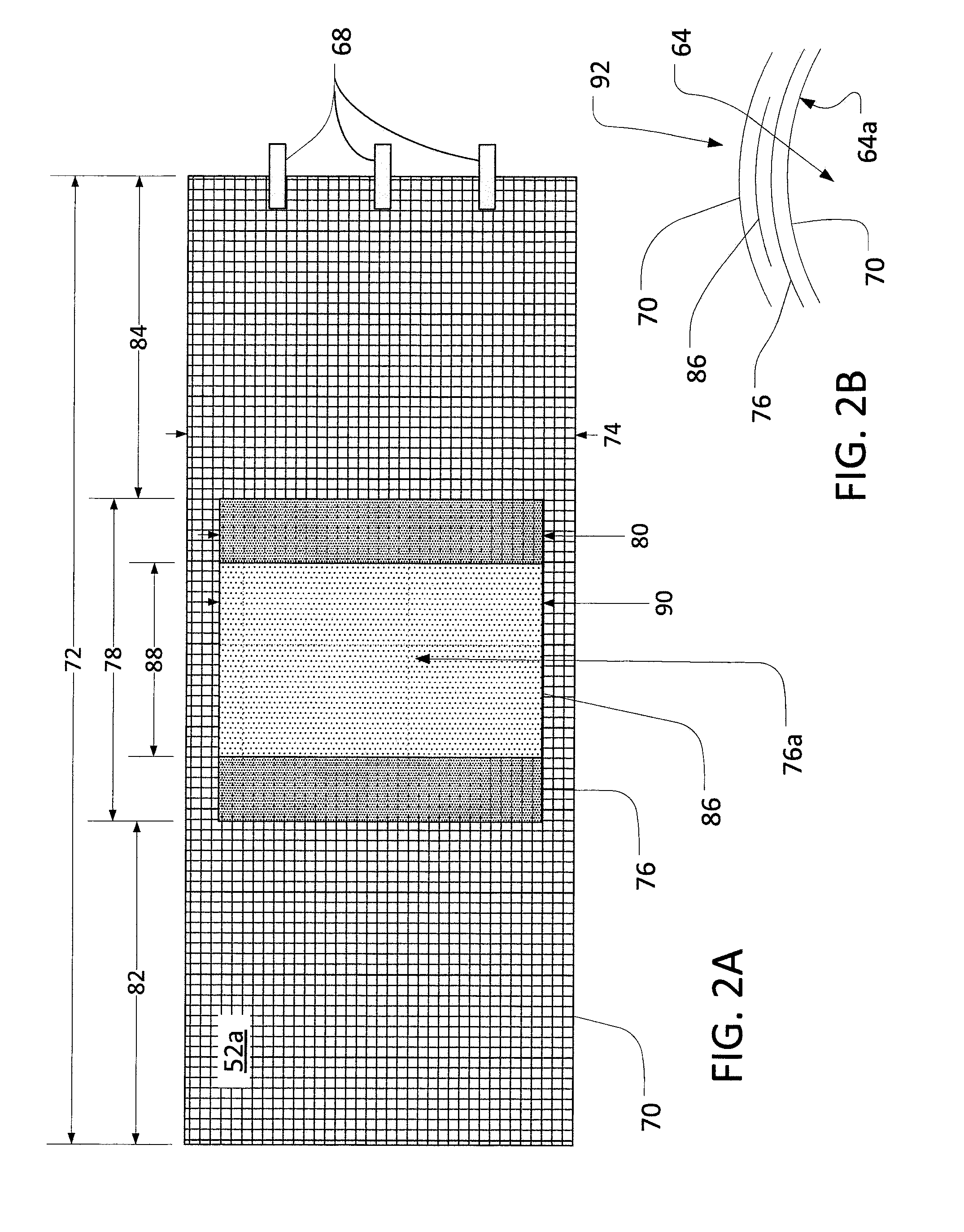 Composite wrap material with overlapping segments