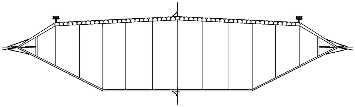 Active control system and method for improving large-span bridge wind-resistant performance