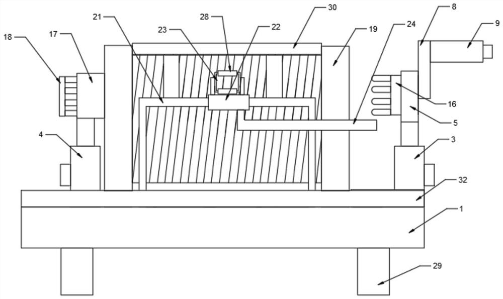 Take-up device for computer network engineering