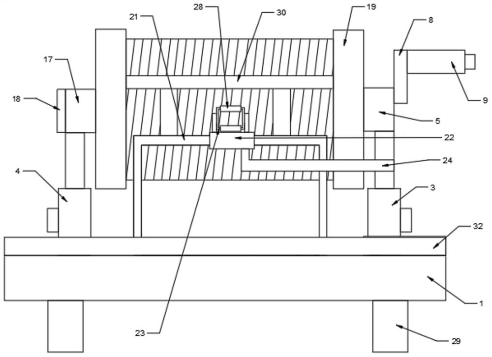 Take-up device for computer network engineering