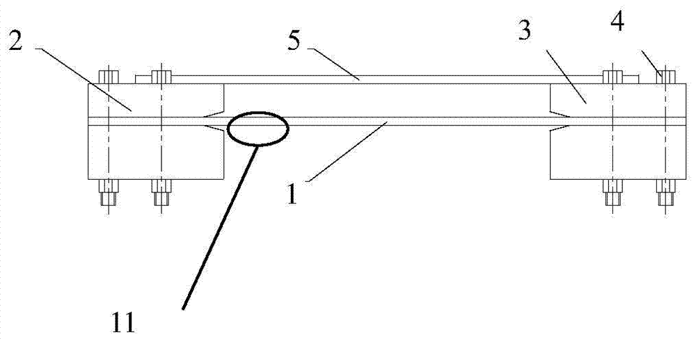 Method and apparatus for prolonging the life of a leaf spring of a full leaf spring shaker for continuous casting