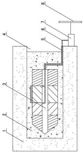 Spatial pre-embedded type three-dimensional stress monitoring system and method for underground coal and rock mass