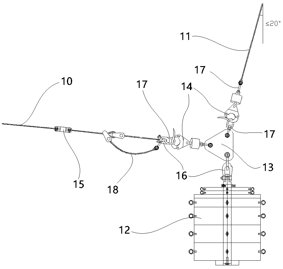 Construction method of unfolding and putting guide rope by helicopter without shipping stoppage