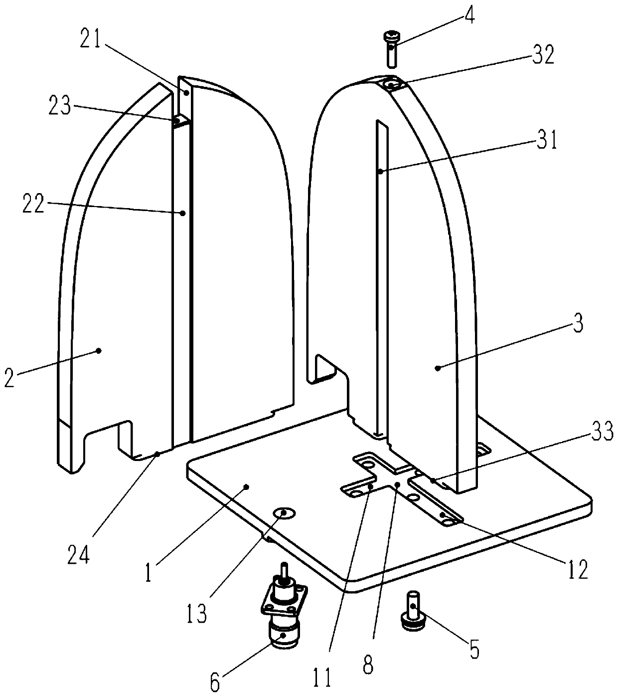 Orthogonal dual-polarized metal slot antenna array structure and antenna array containing the structure