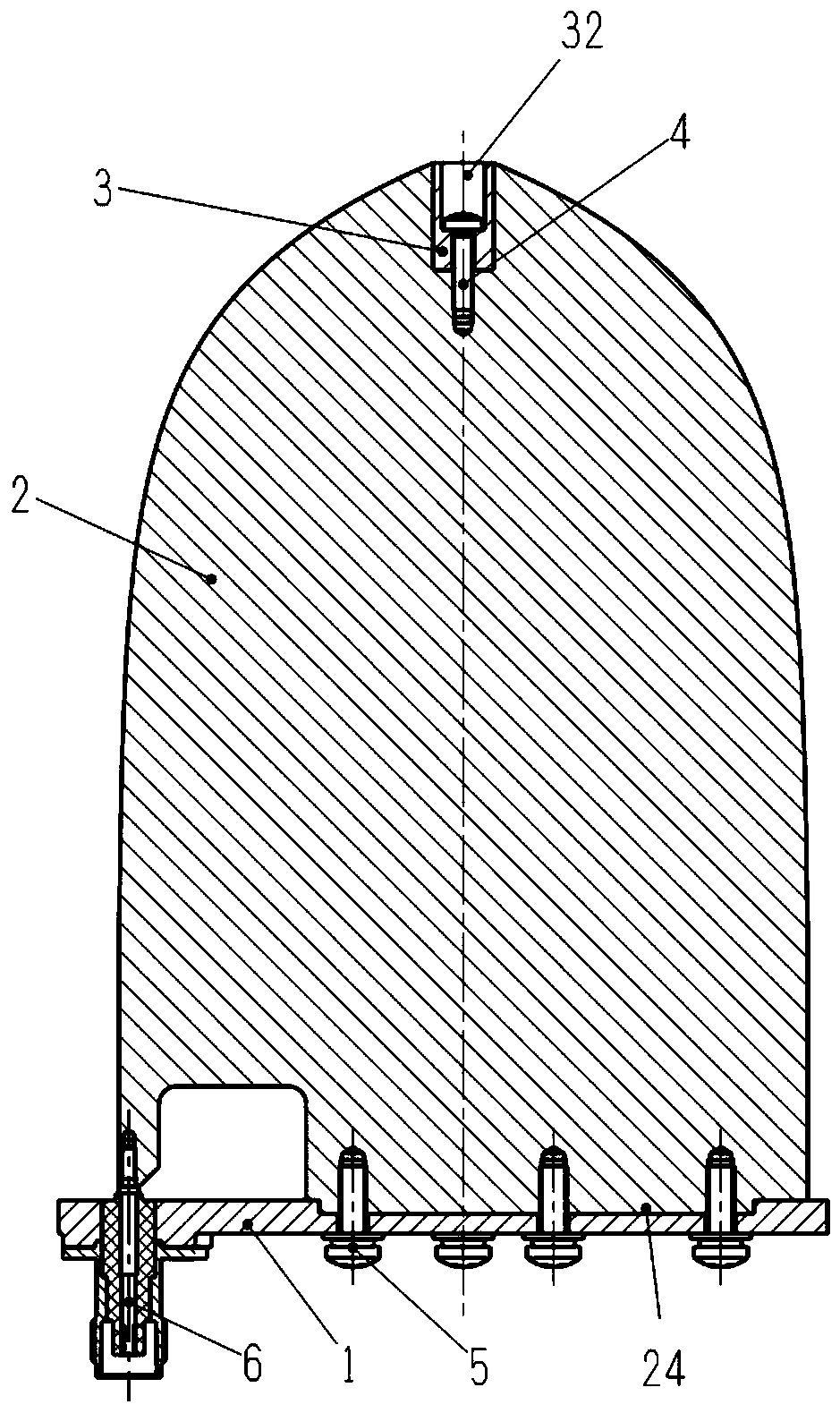 Orthogonal dual-polarized metal slot antenna array structure and antenna array containing the structure