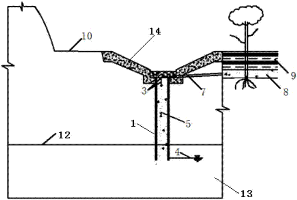 Sponge city sand drain drainage system