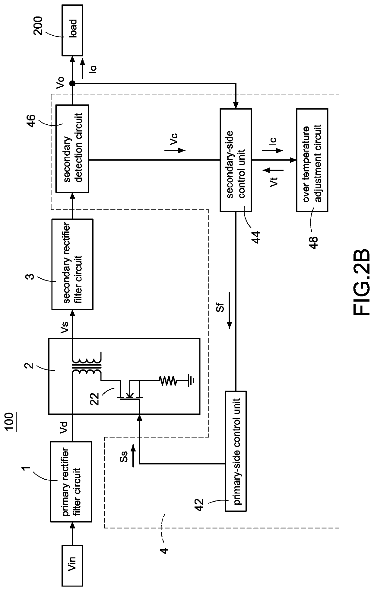 Power converter with over temperature protection compensation