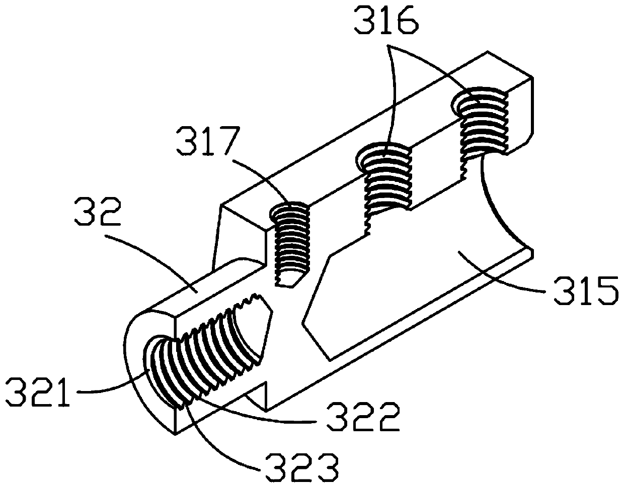 Connecting structure of mutual inductor and wiring terminal button, manufacturing method and instrument