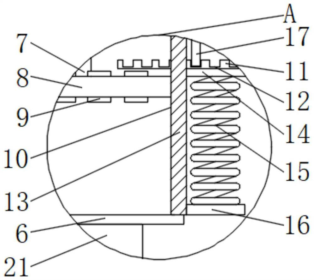 Television support assembly capable of moving stably