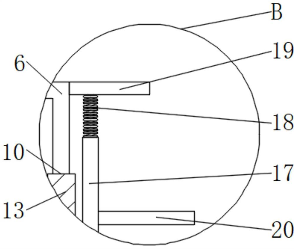 Television support assembly capable of moving stably