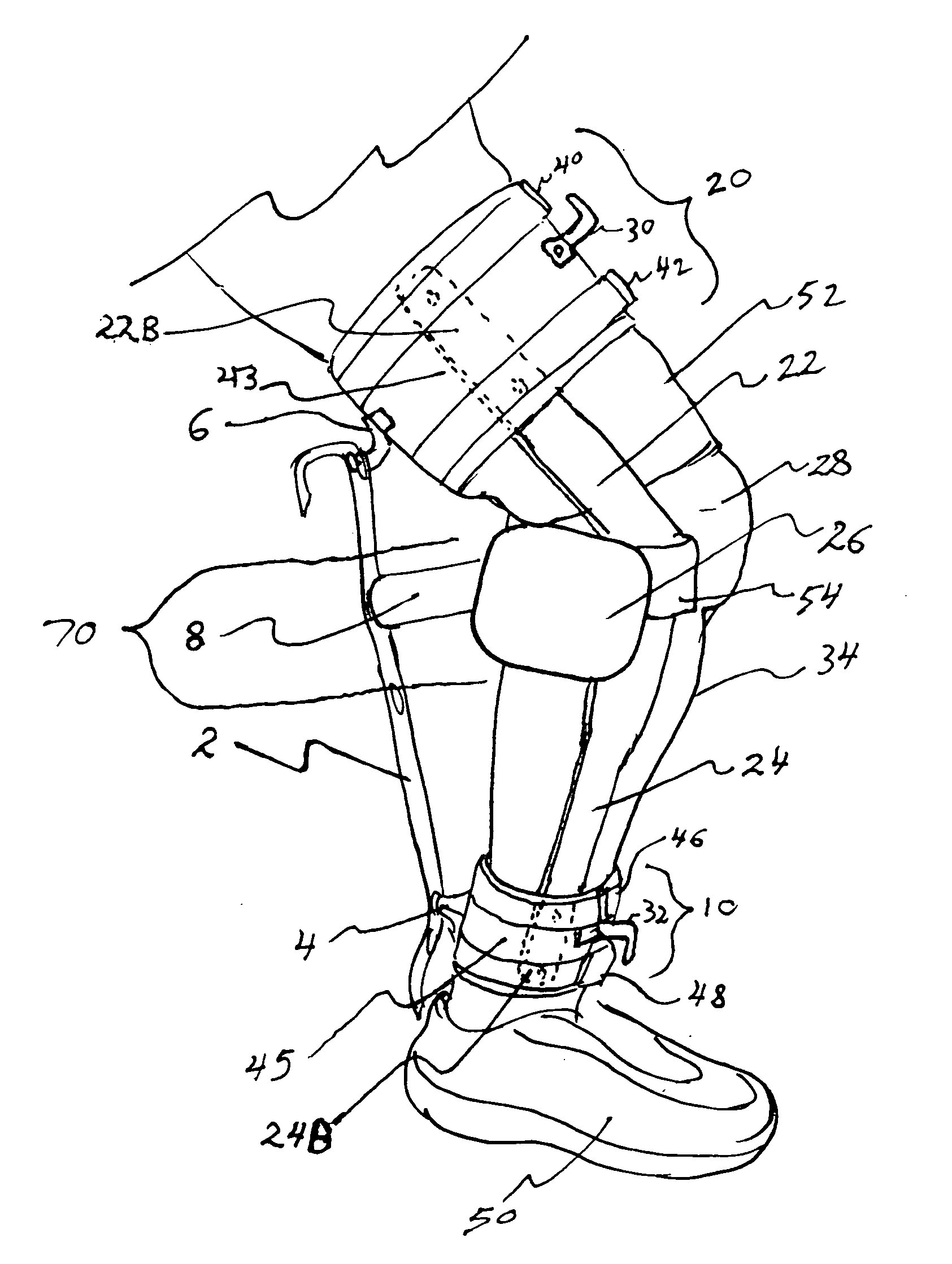 Knee rehabilitation exercise device