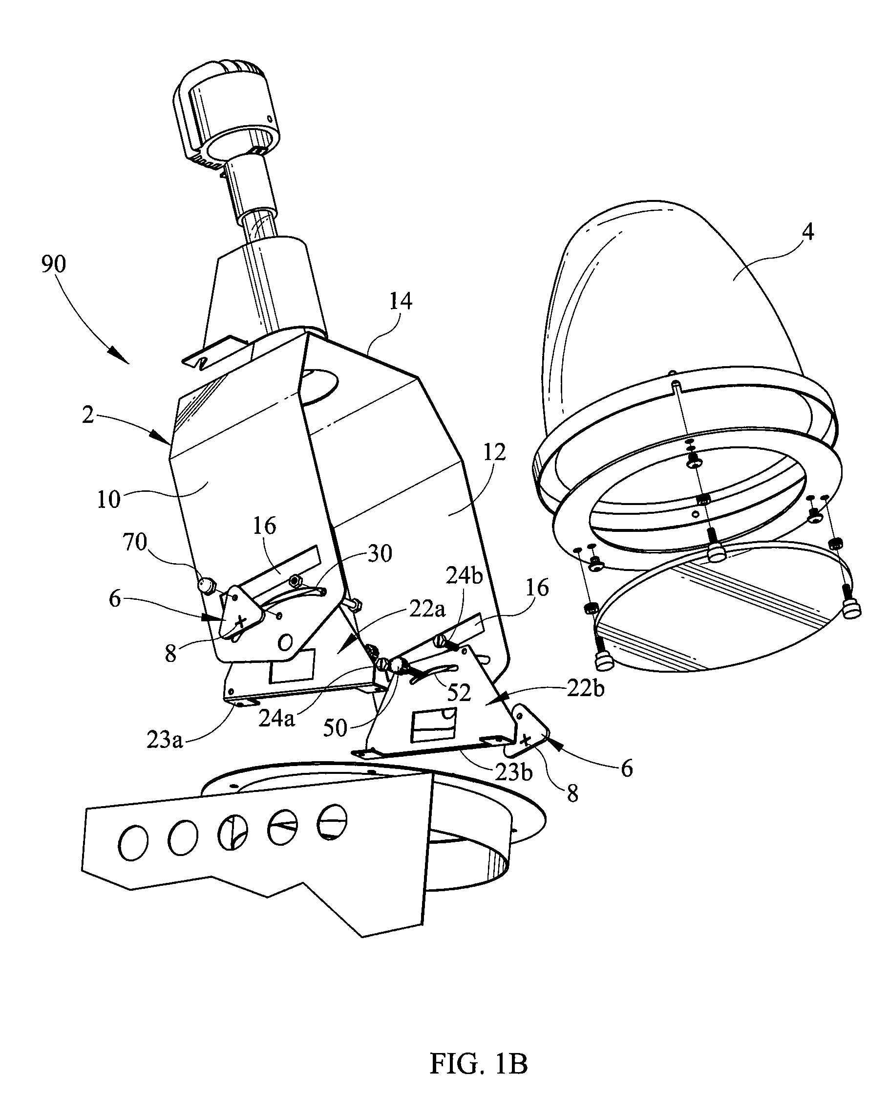 Adjustable lighting fixture for sloped ceiling