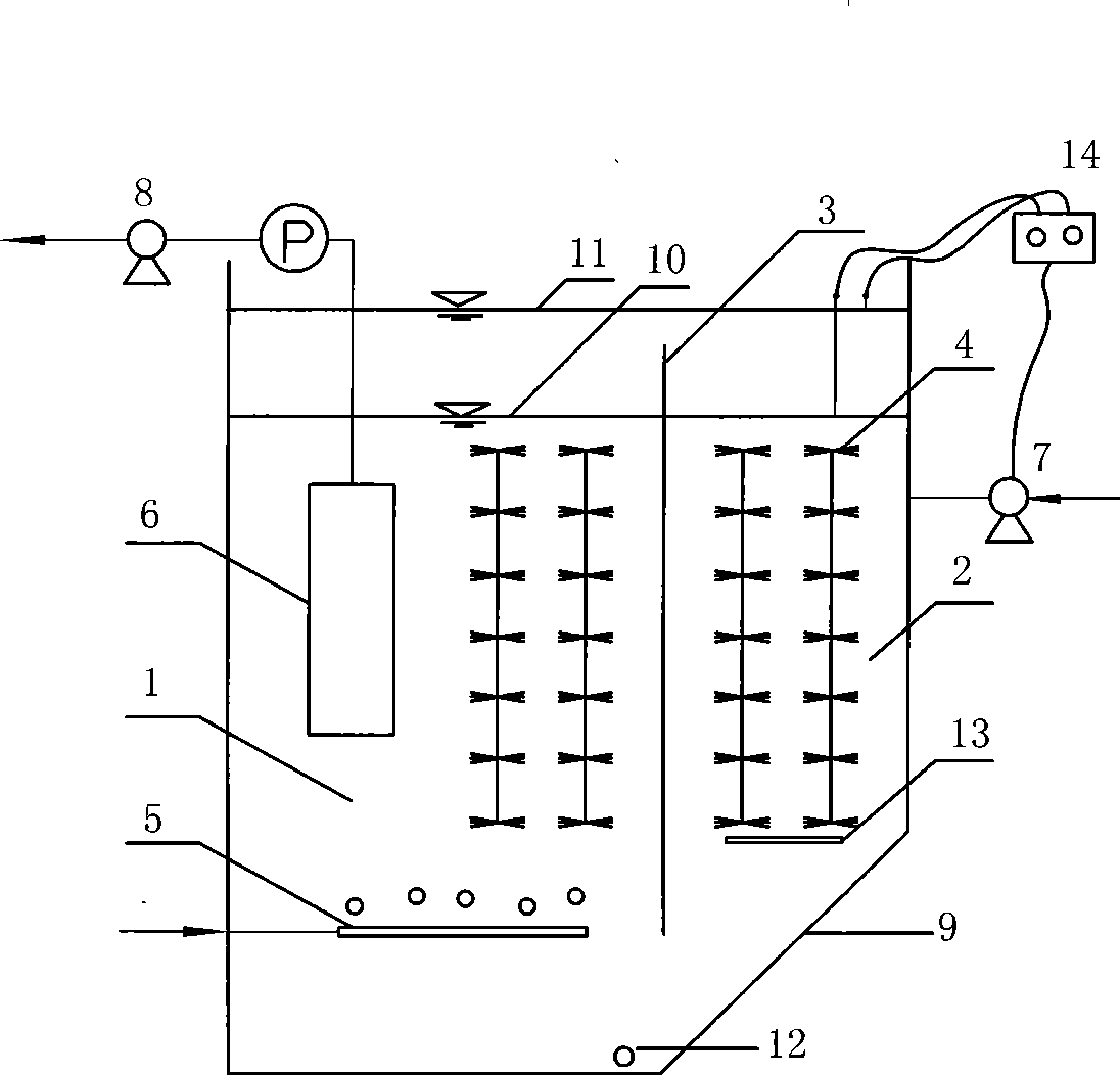 Air lift intermittent internal circulation denitrification dephosphorization sewage treatment process and apparatus