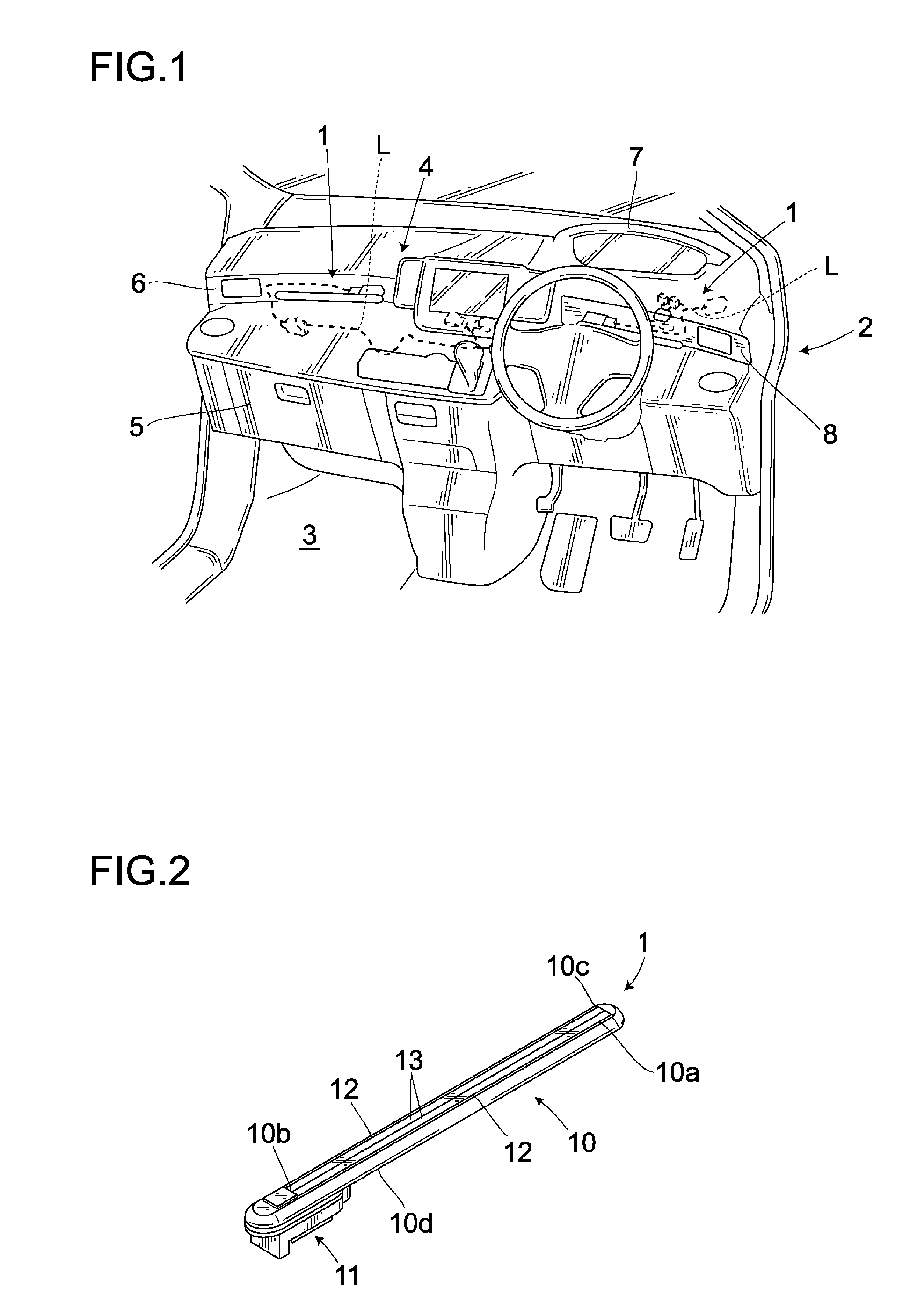 In-vehicle illuminating device