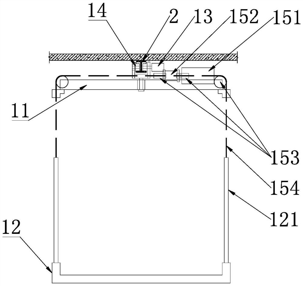 Single-rail self-steering mechanical parking space