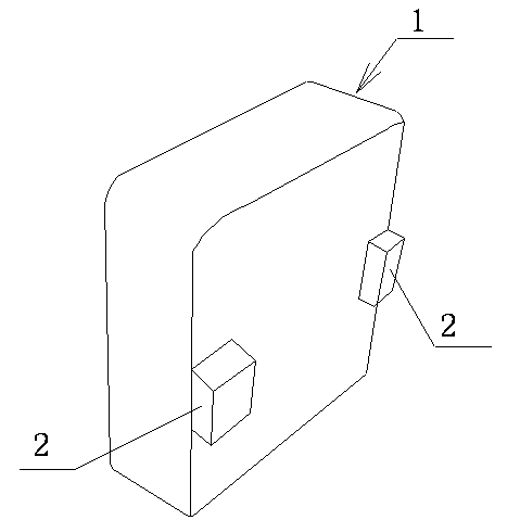 Beryllium bronze rod with convex blocks