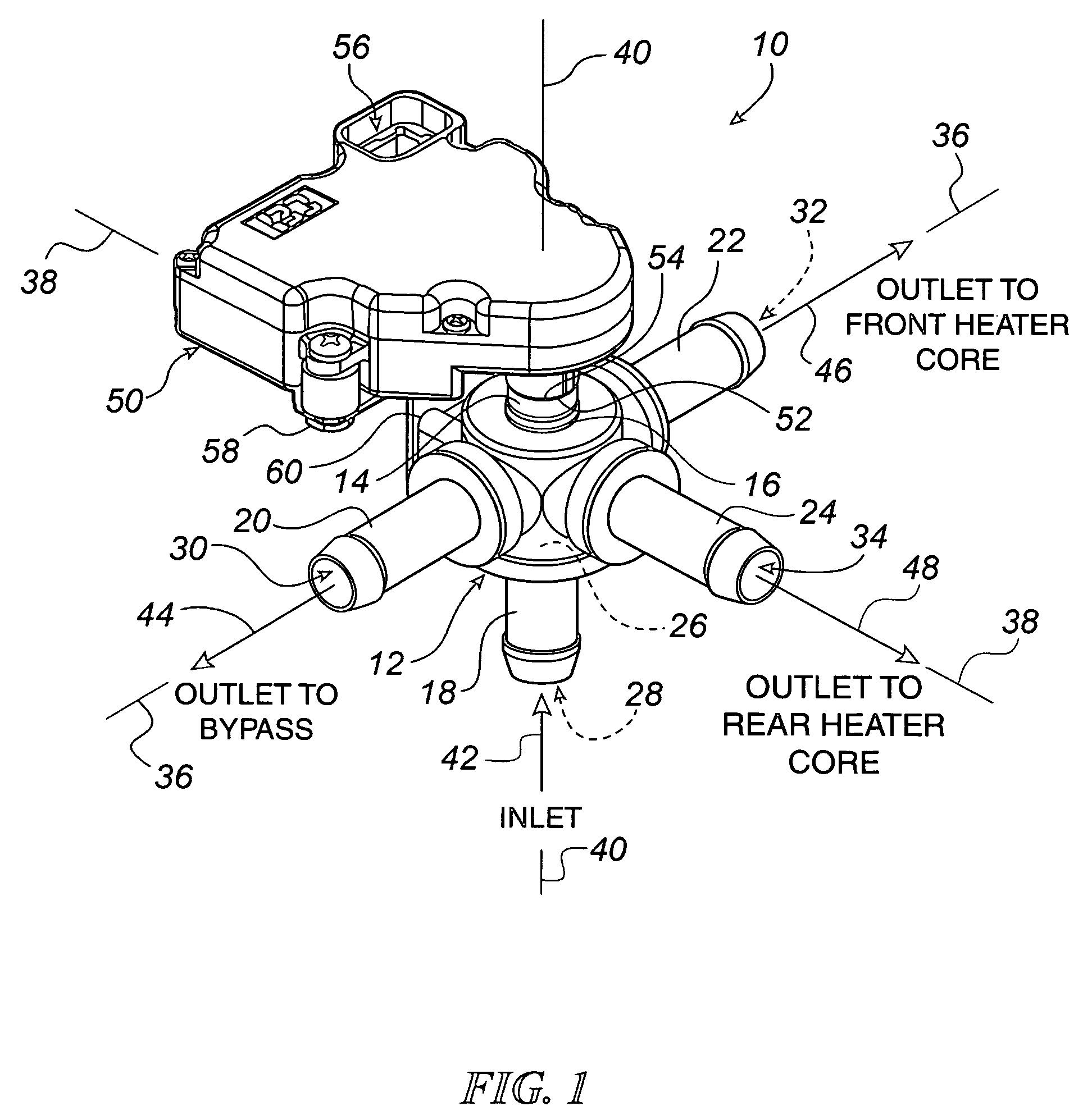 Automotive coolant control valve