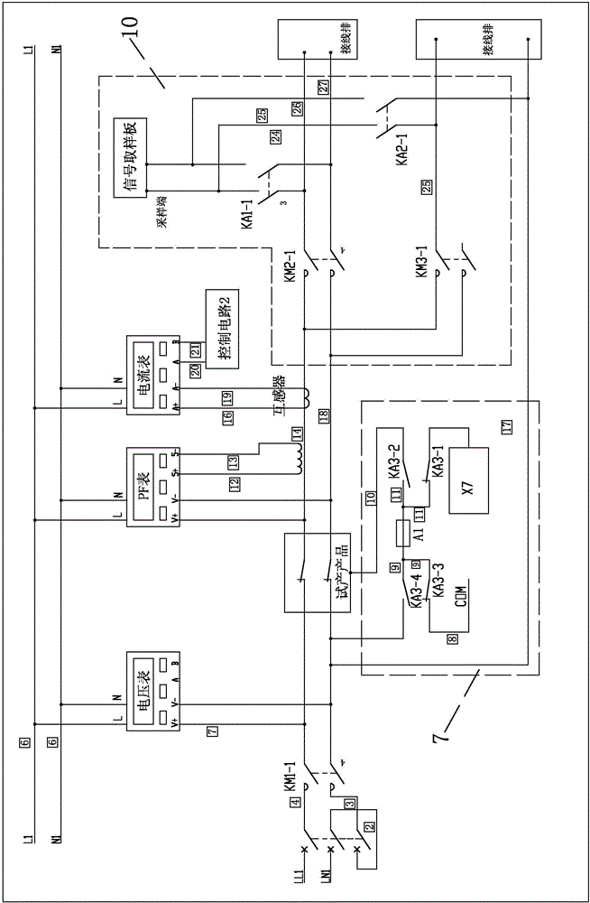 Earth leakage protection device overload testing device