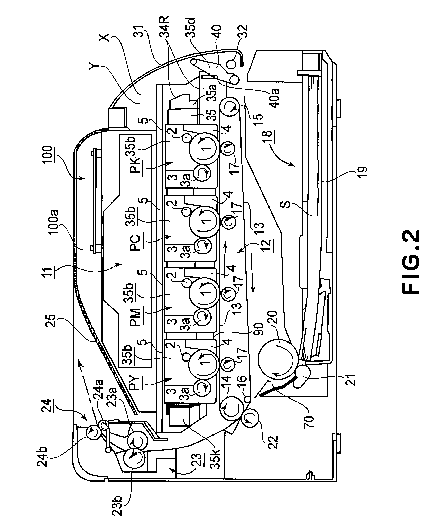 Color electrophotographic image forming apparatus