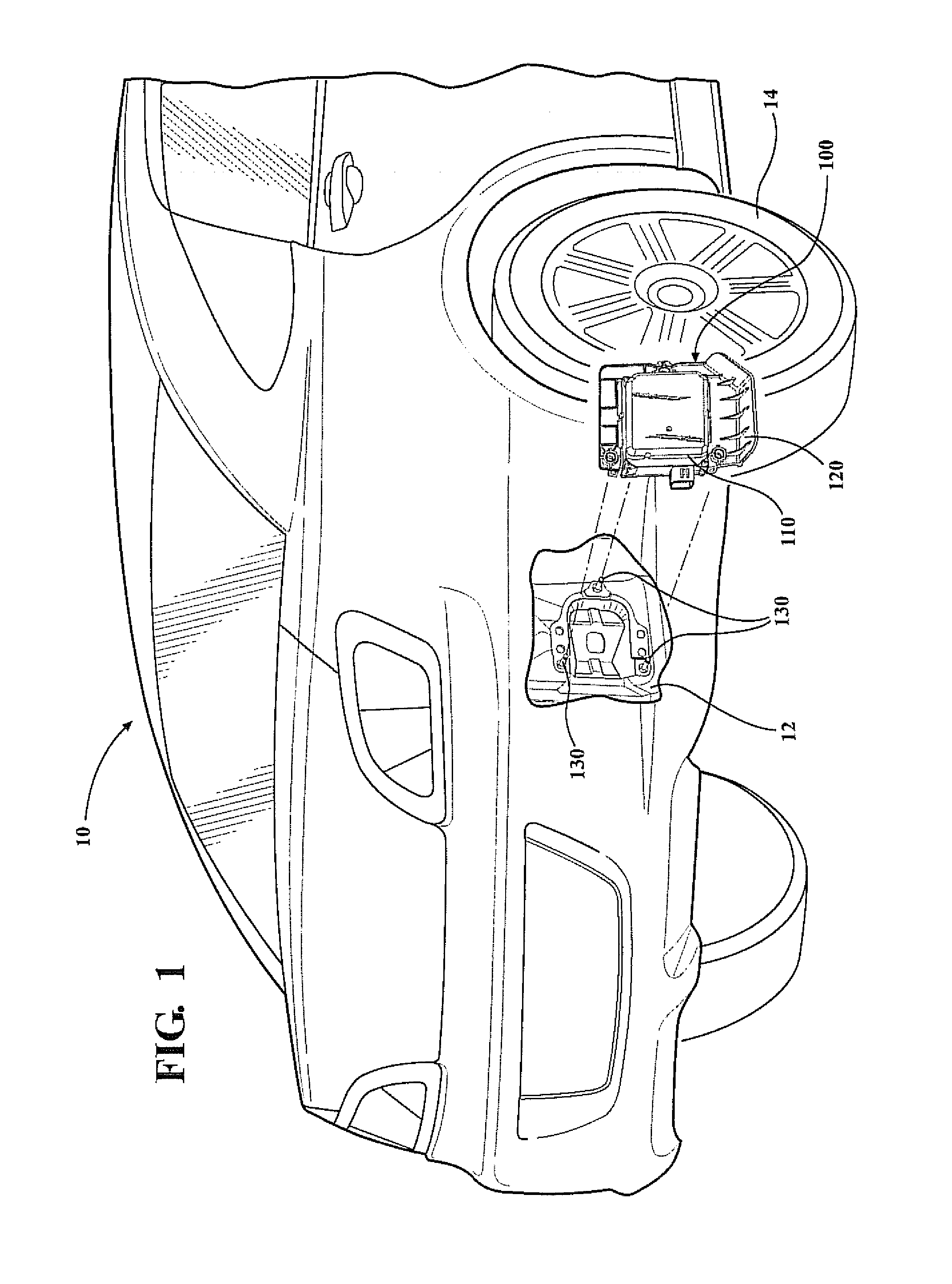 Blind spot monitor assembly