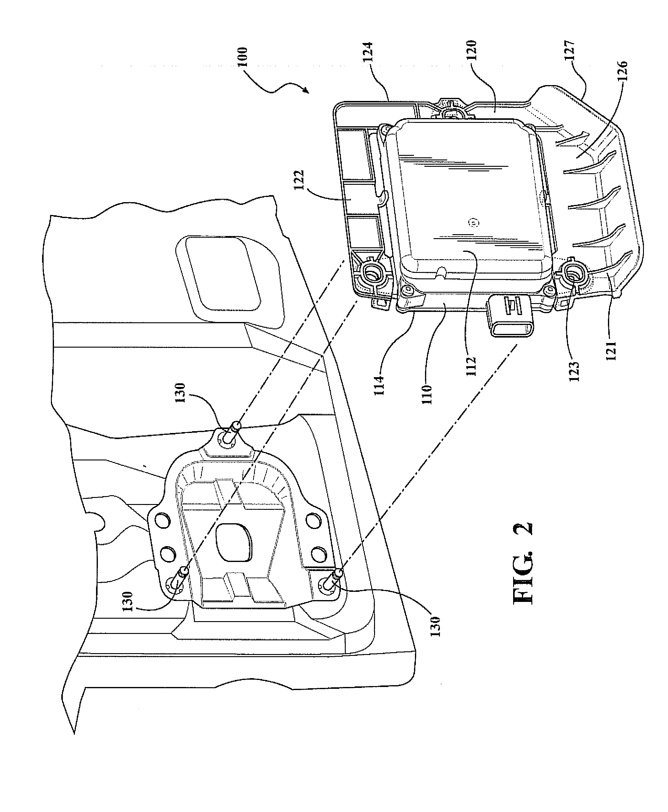 Blind spot monitor assembly