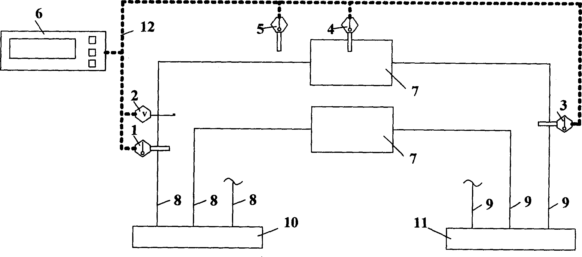 Hydraulic performance measuring method and apparatus for heat distribution pipe network