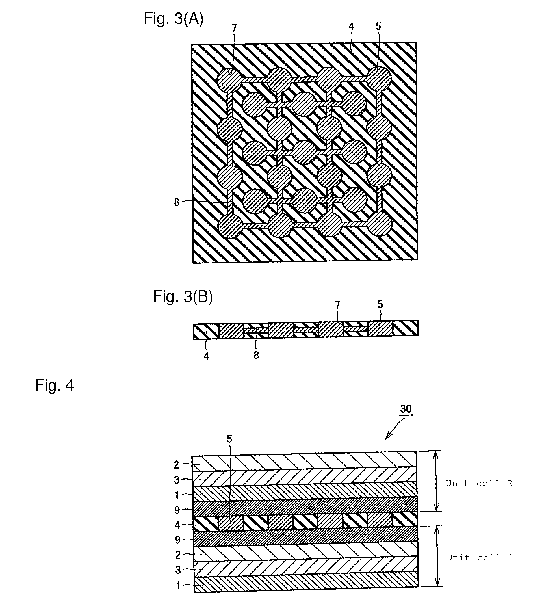 Intercellular separation structure body and laminate type solid secondary battery provided with the same