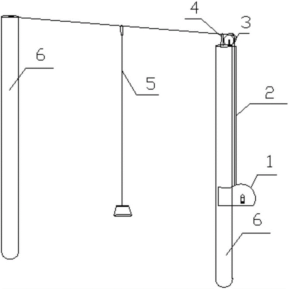 Setting-out device for ceiling roof