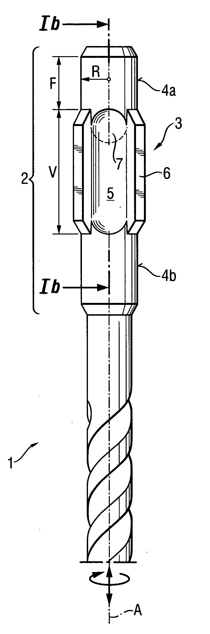 Shank for a rotary/percussion tool