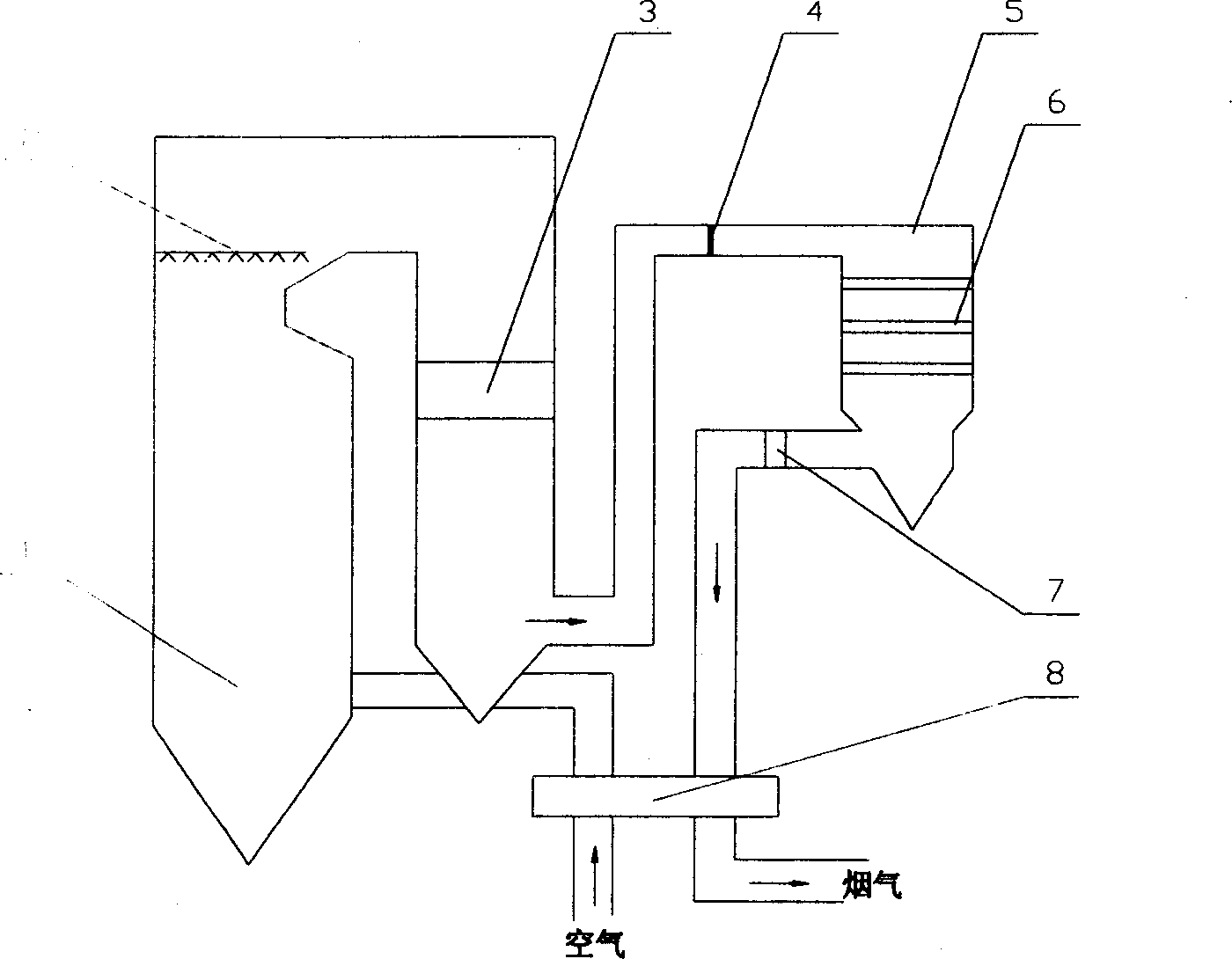 Method for reducing ammonia escaping rate of flume denitration outlet