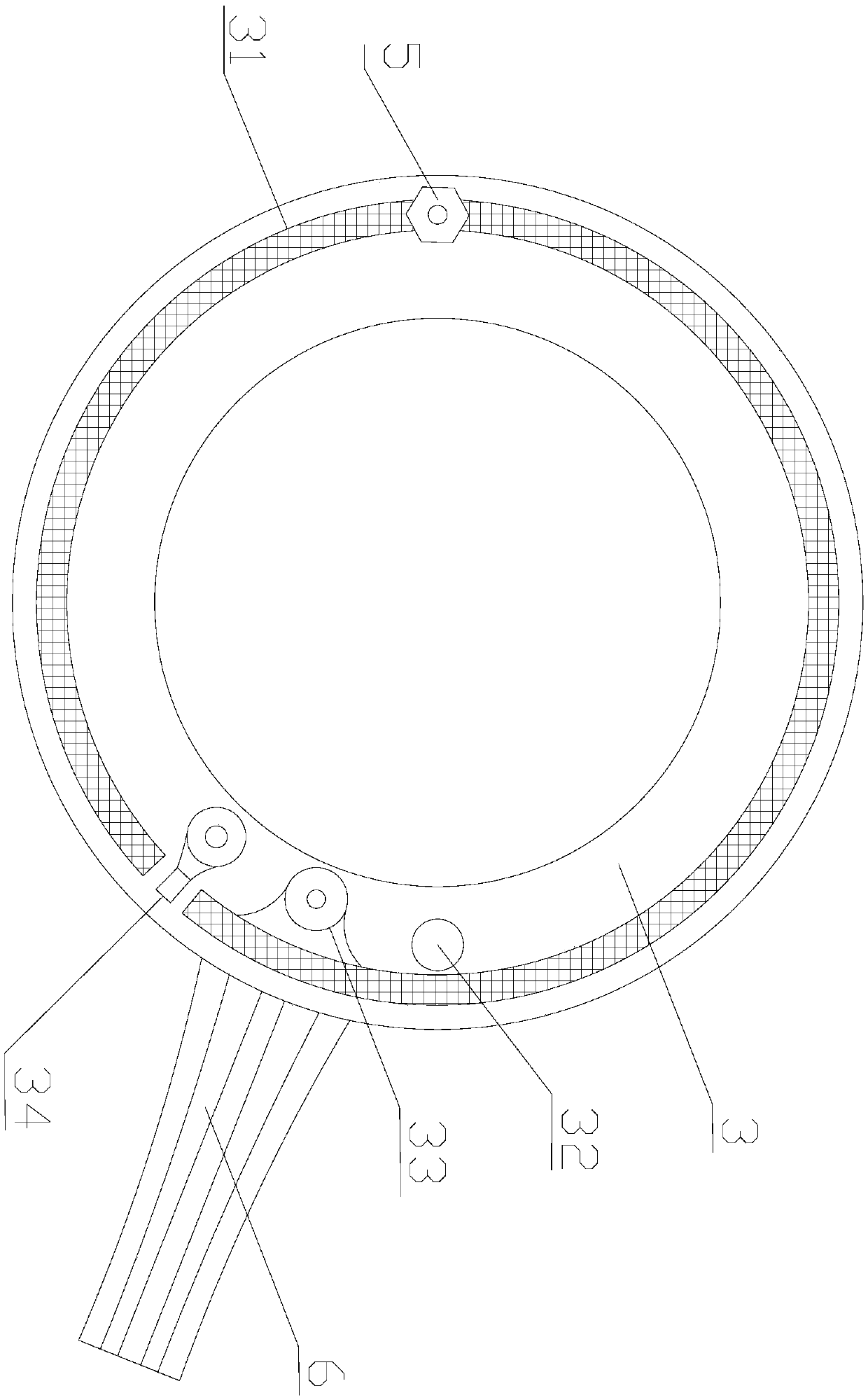 Resistor angular displacement sensor