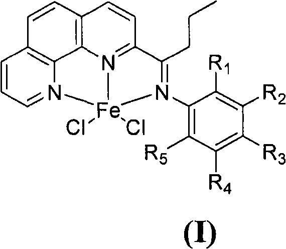 Preparation of butyryl-substituted 1,10-phenanthroline complex and application of prepared complex as catalyst