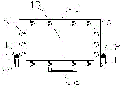 Novel partition type portable machinery accessory assembly box