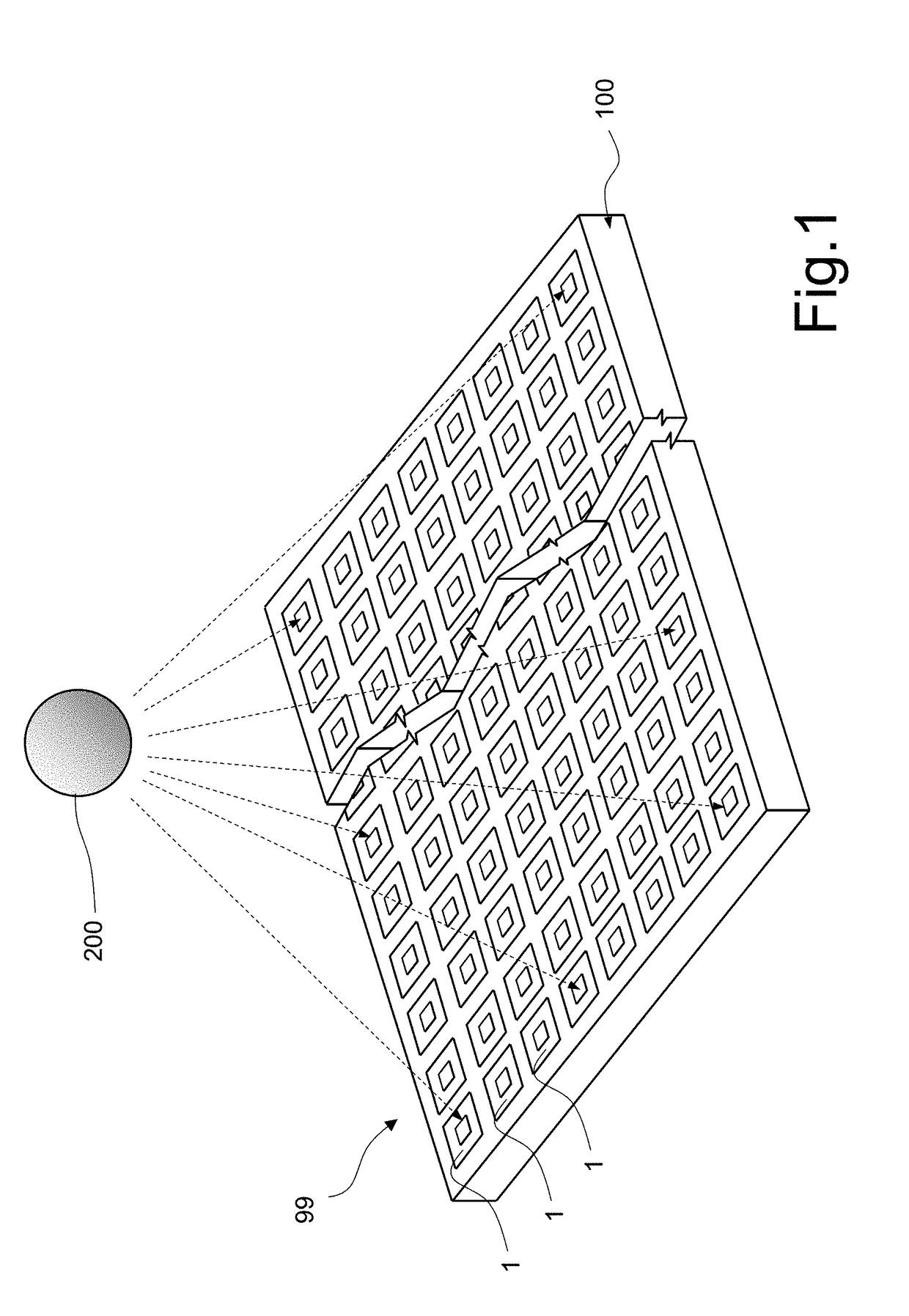 Array of geiger-mode avalanche photodiodes for detecting infrared radiation