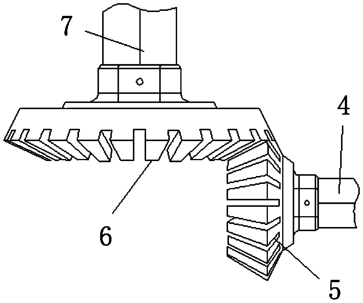 Gearbox main and auxiliary shaft assembly with lubricating and cooling structures