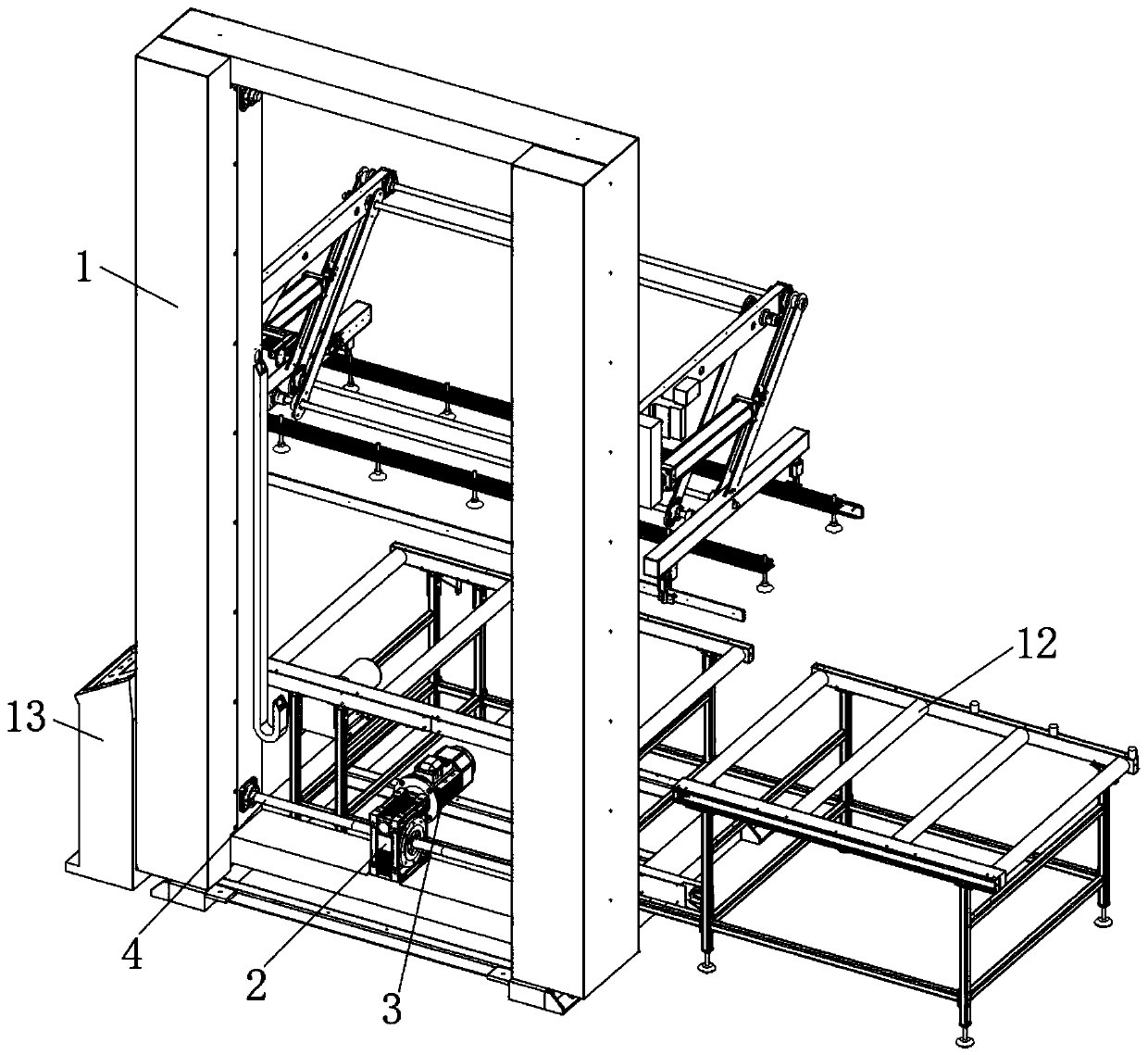 Plate automatic stacking machine