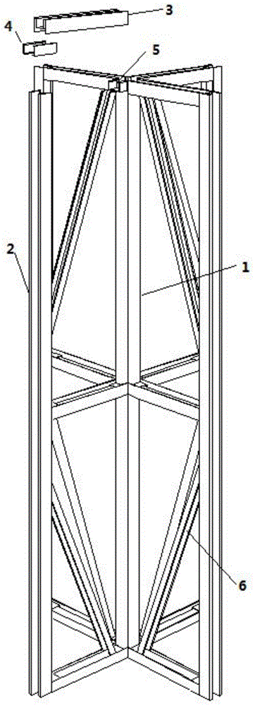 Assembly-type special-shaped composite wall made by thin-walled cold-formed steel