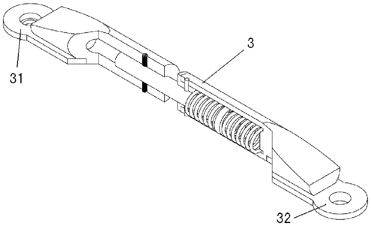 Electric drive test device to realize the movement of the front cover, rear cover or door switch of the car