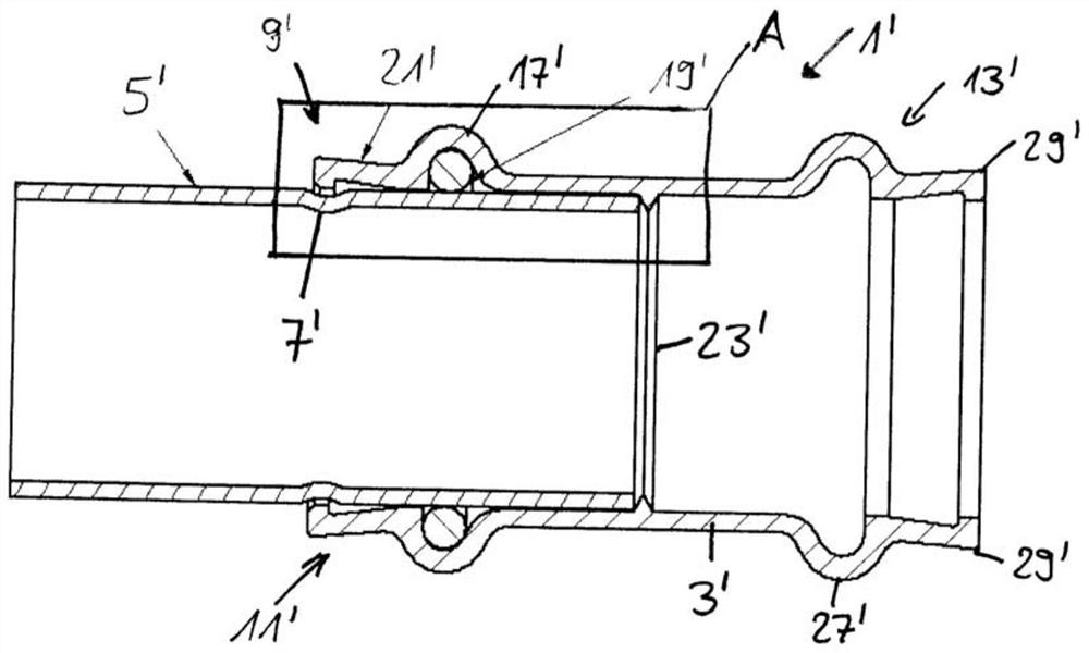 Fitting for connecting to a tubular element and tubing connection