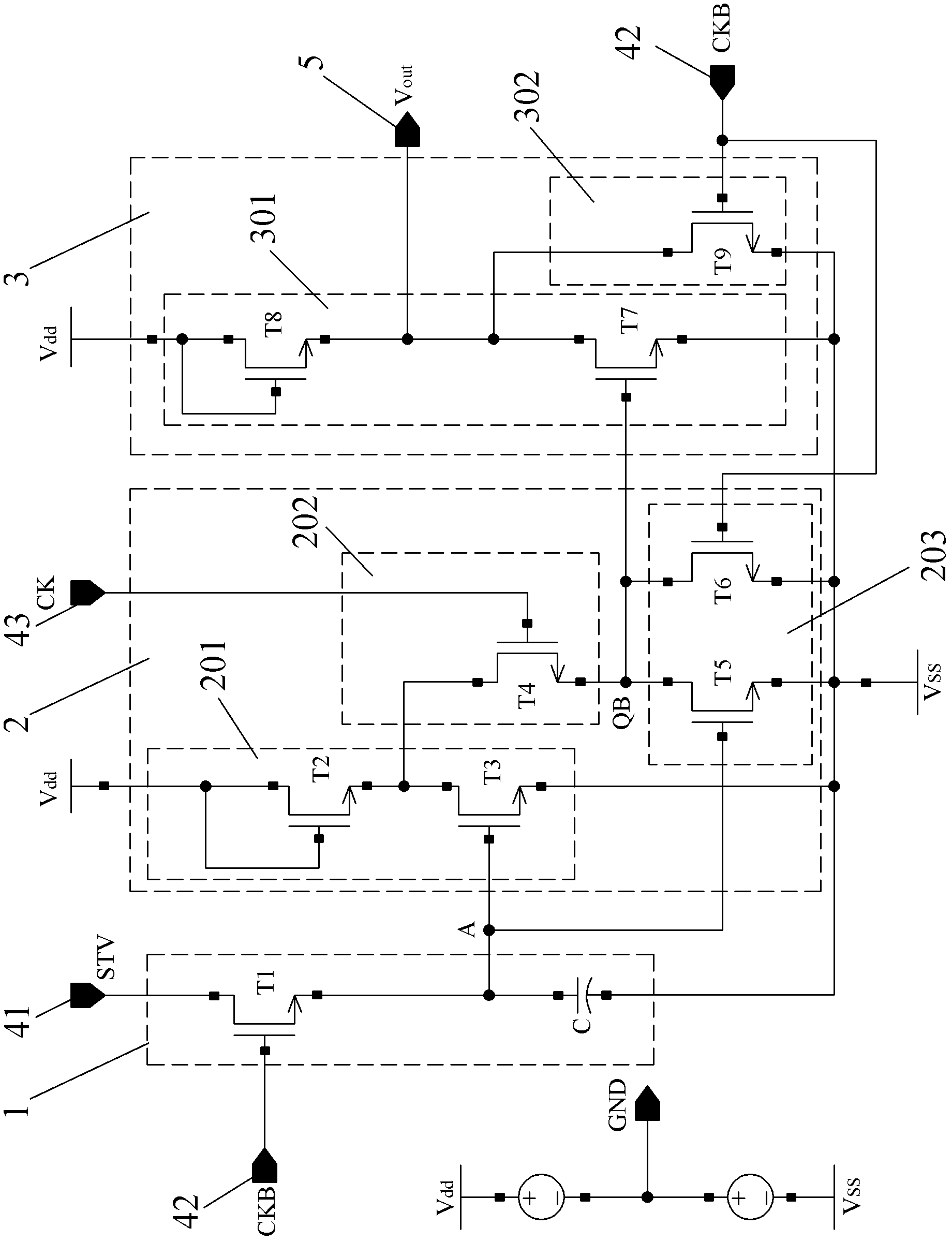 Shift register unit circuit, shift register, array substrate and liquid crystal display