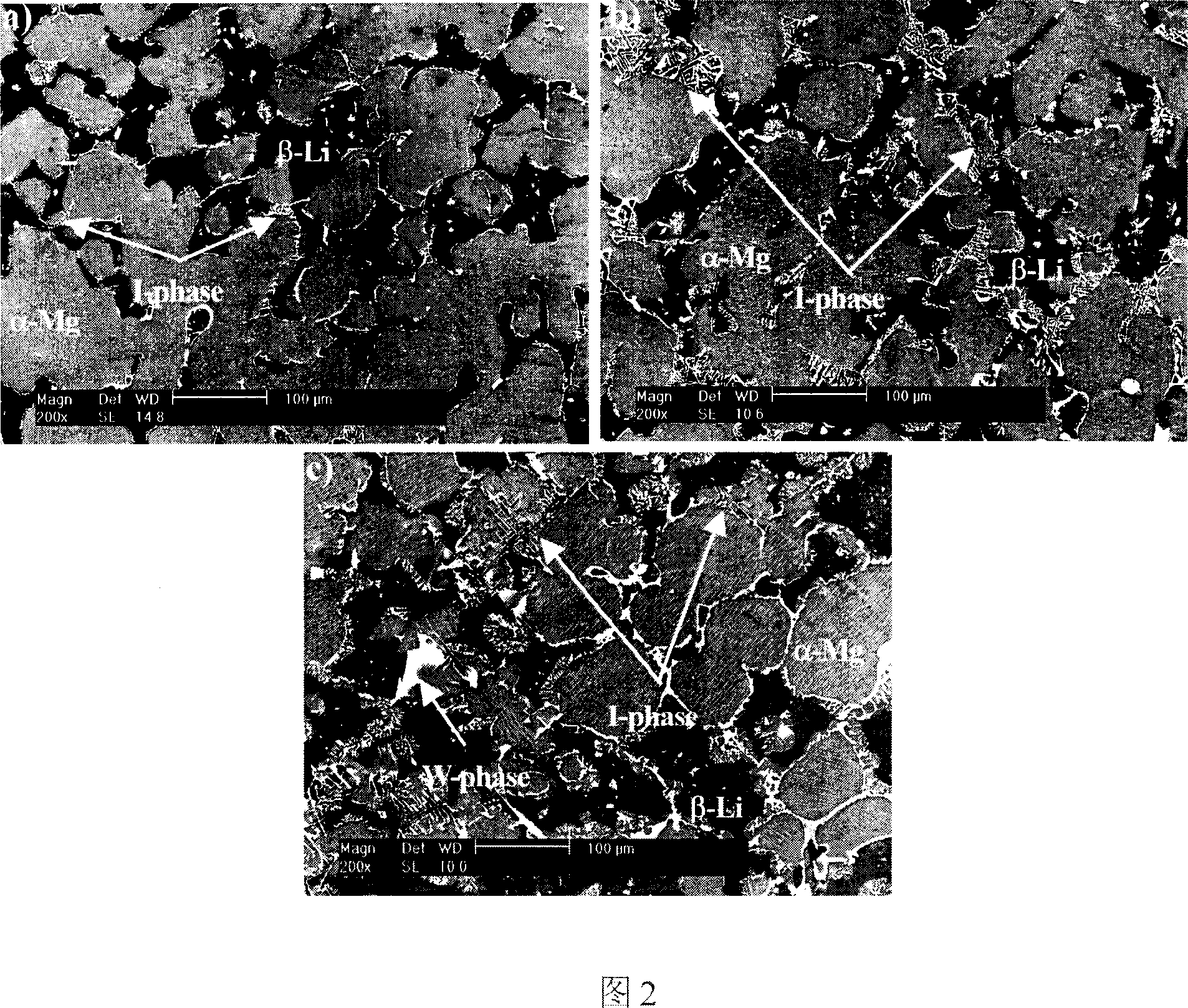 Quasi crystal phase fortified magnesium lithium alloy and its preparation method