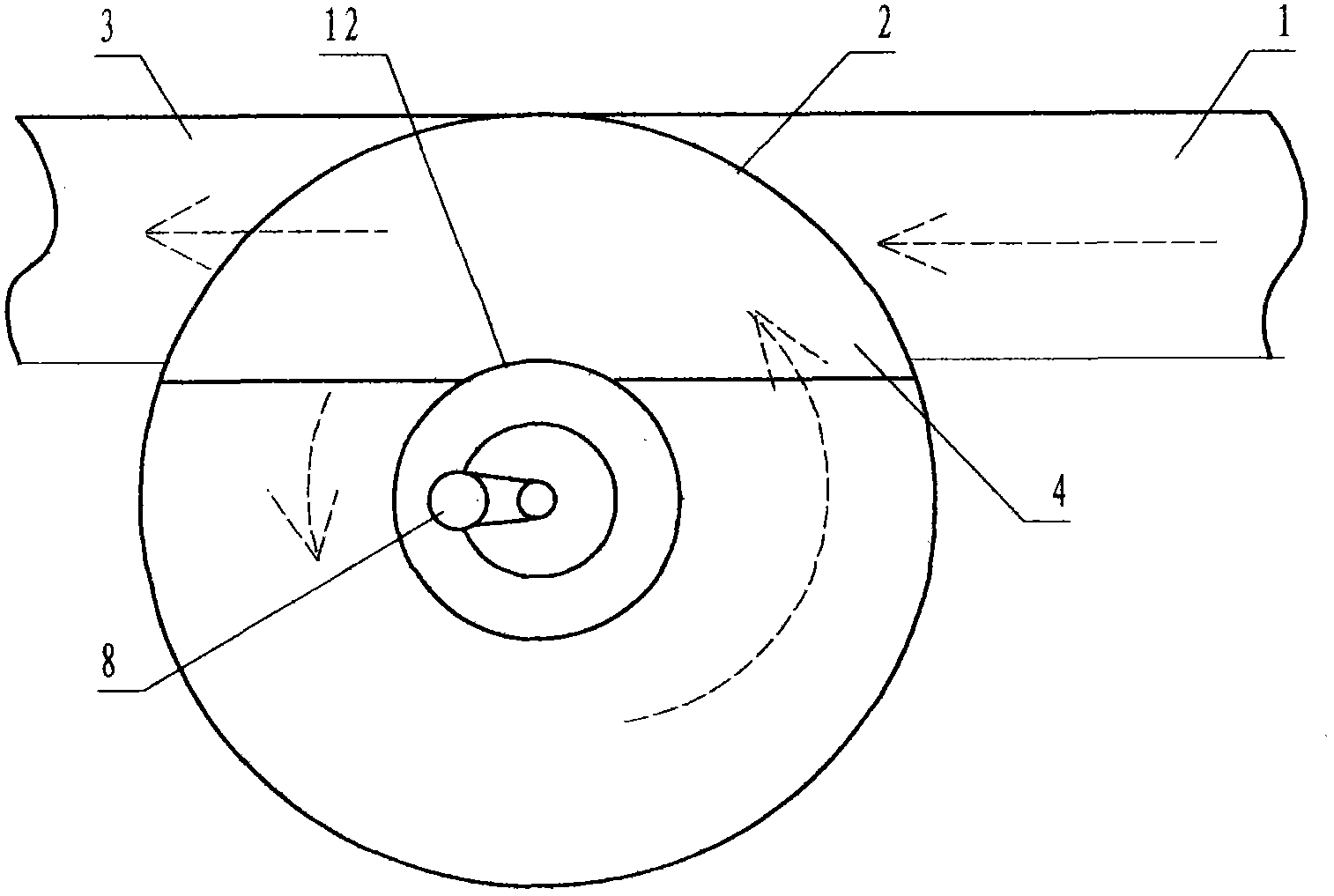 Rotational flow grit chamber with guide cylinder