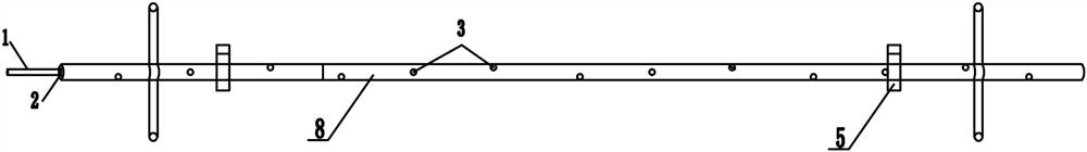 Rotary spraying type roadway dust flushing and water falling device