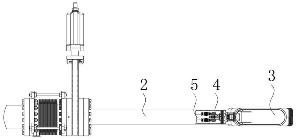 Sealing transmission rod for self-sealing protective heavy ion accelerator storage chamber stripping film